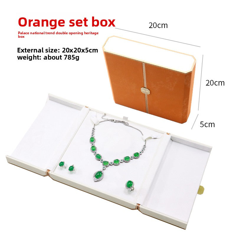 Vintage Double Open Jewelry Display Box