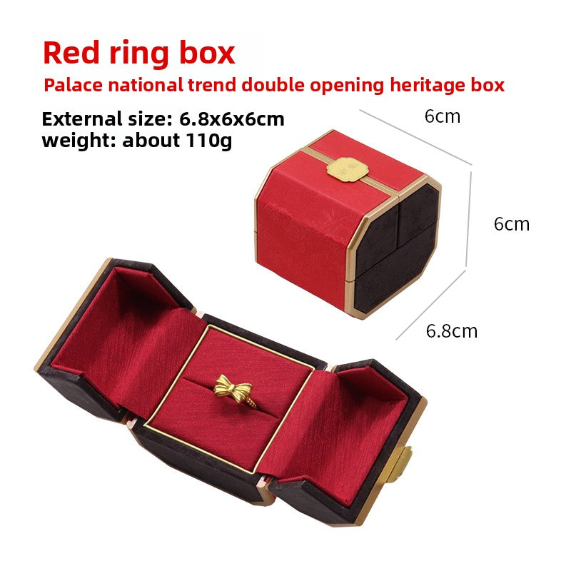 Vintage Double Open Jewelry Display Box
