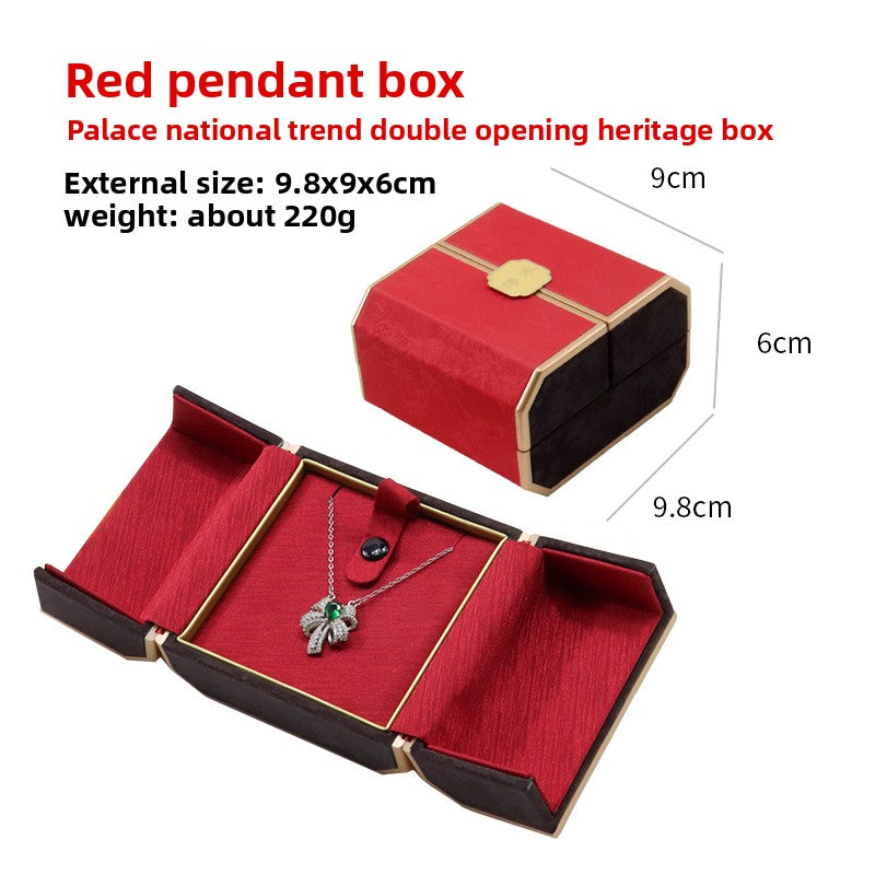 Vintage Double Open Jewelry Display Box