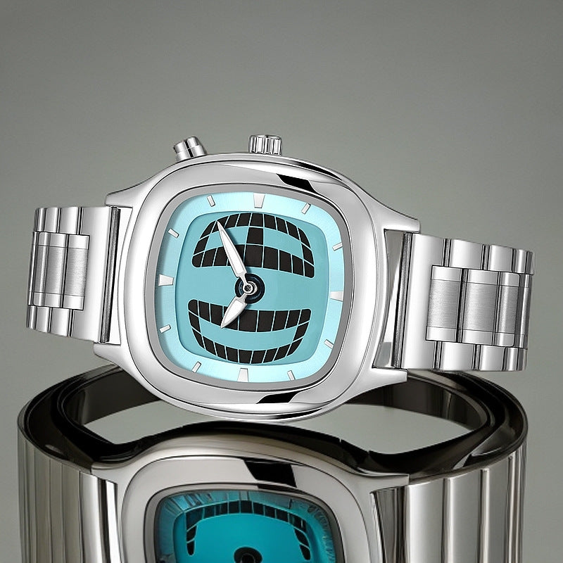 Vintage Dual-Display Quartz Watch