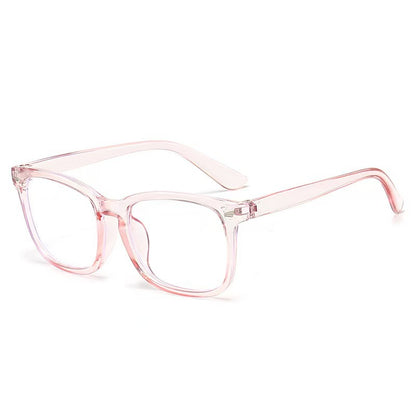 Vintage flat-top glasses with blue light protection