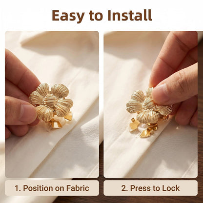 Vintage Floral Cufflink Button Set