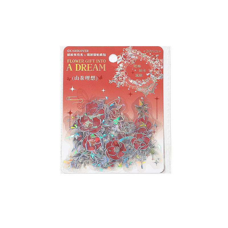 Vintage Floral Laser Cut Stickers