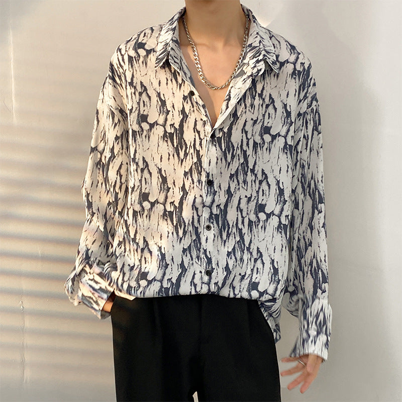 Vintage floral shirt with a Hong Kong style