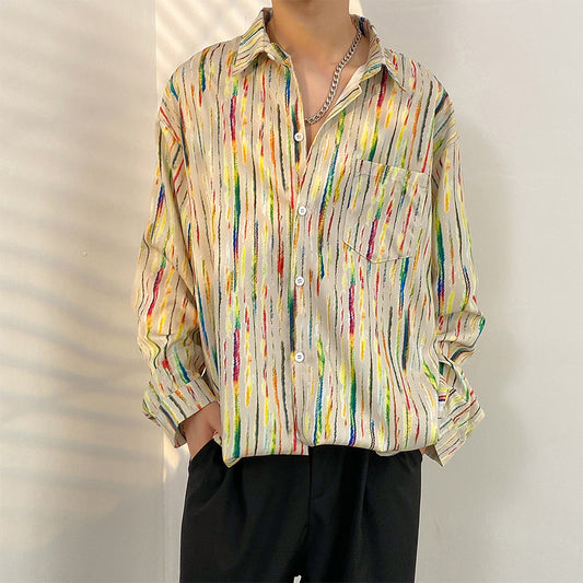 Vintage floral shirt with a Hong Kong style