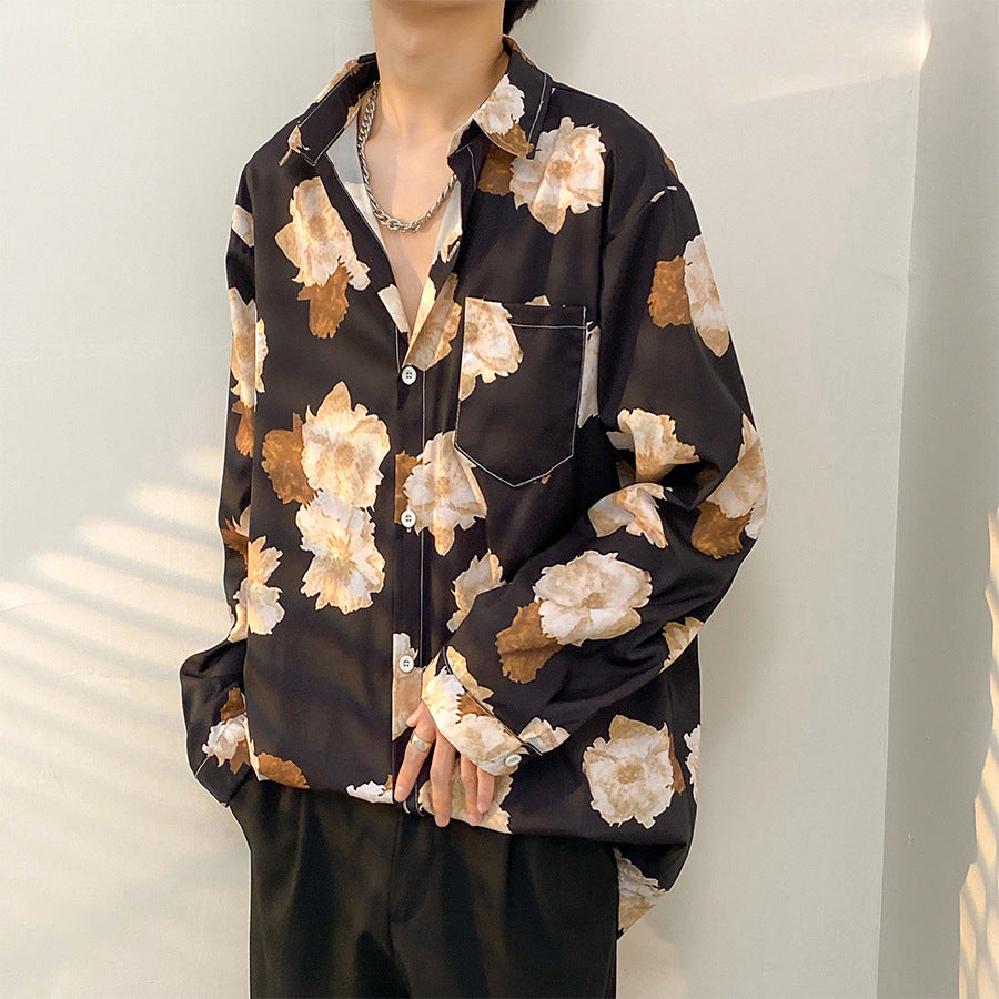 Vintage floral shirt with a Hong Kong style