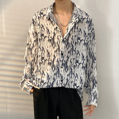 Vintage floral shirt with a Hong Kong style