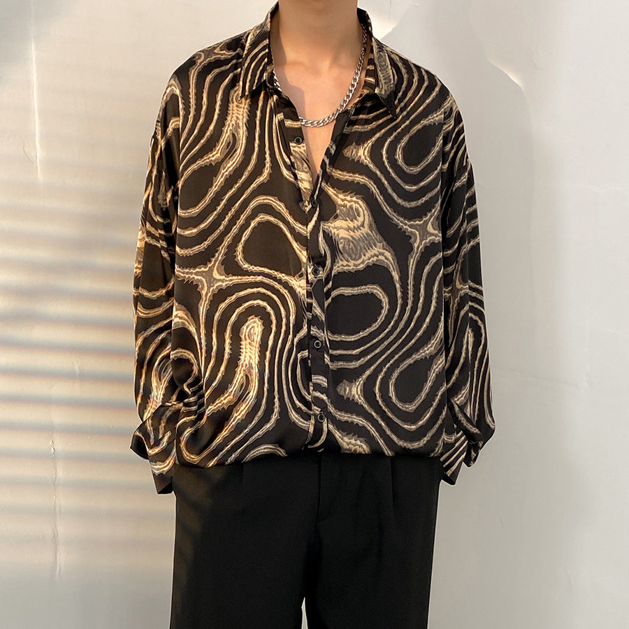 Vintage floral shirt with a Hong Kong style