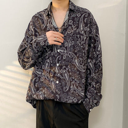 Vintage floral shirt with a Hong Kong style