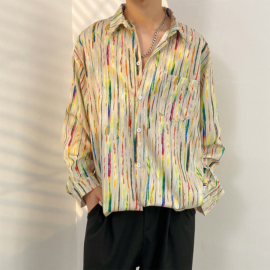 Vintage floral shirt with a Hong Kong style