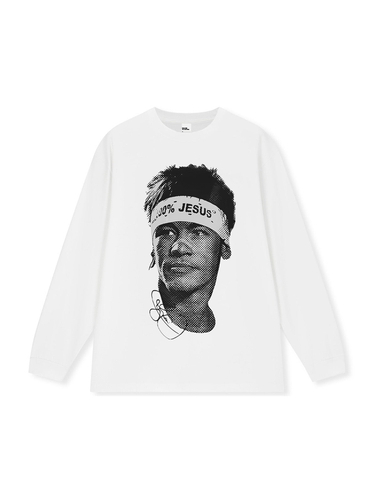Vintage Football Print Cotton T-Shirt