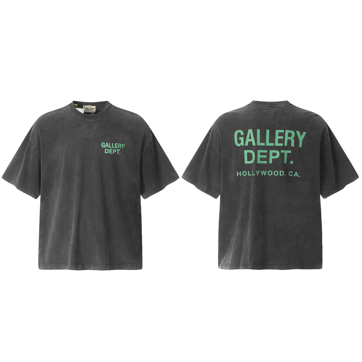 Vintage Gallery Dept Letter Print Loose Fit Washed T-Shirt