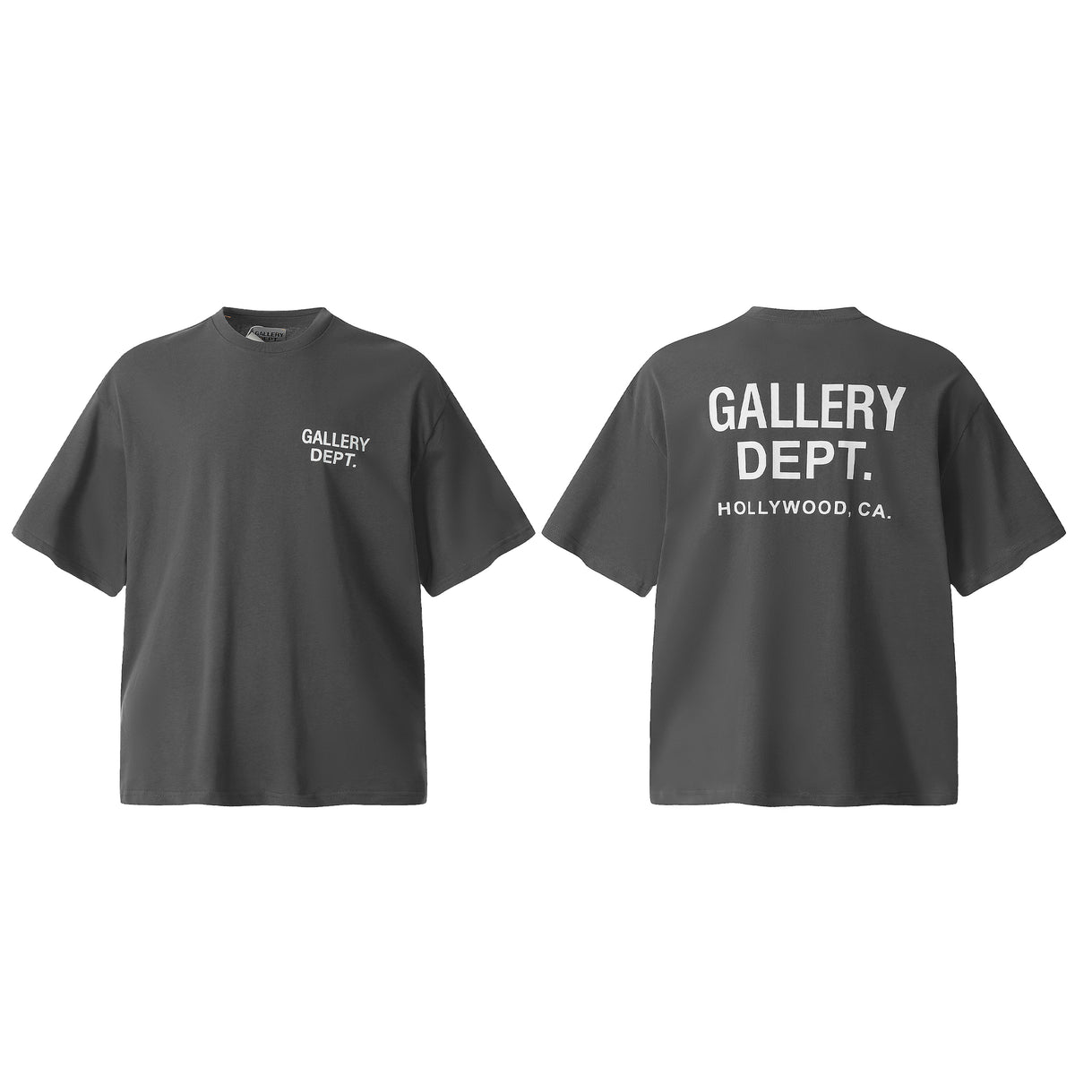 Vintage Gallery Dept Letter Print Loose Fit Washed T-Shirt