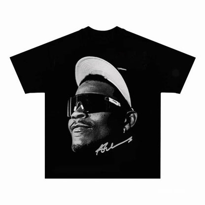 Vintage Graphic Cotton T-Shirt