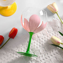 Vintage Hand-Painted Tulip Yellow