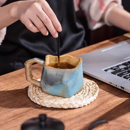 Vintage Handmade Ceramic Coffee Cup