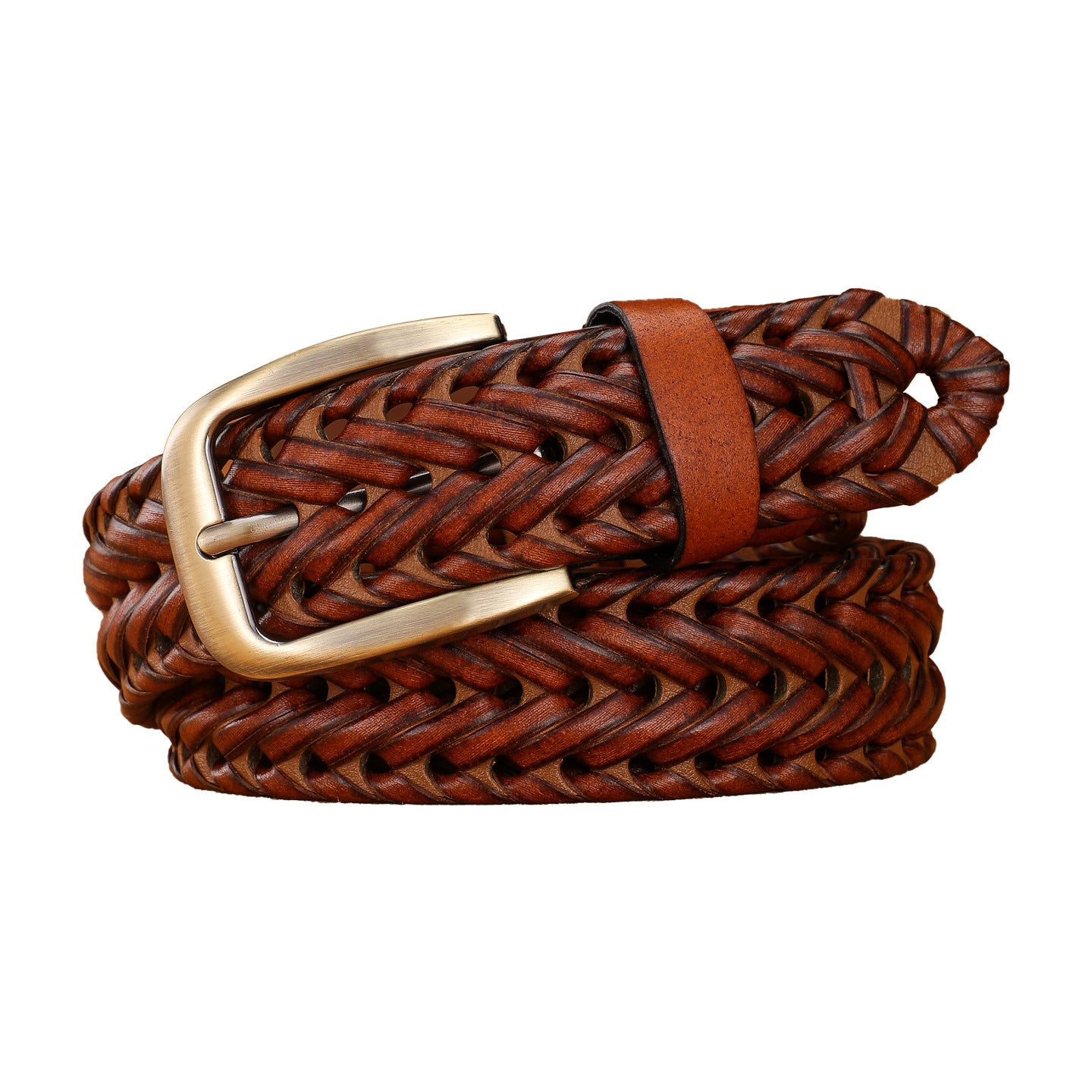 Vintage Handwoven Genuine Leather Belt