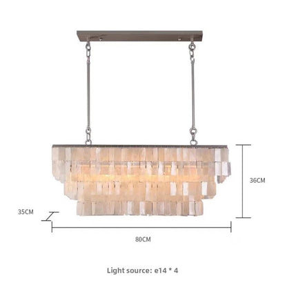 Vintage Heart Shell Chandelier for Home Lighting