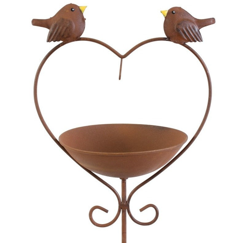 Vintage Iron Bird Feeder with Watering Function