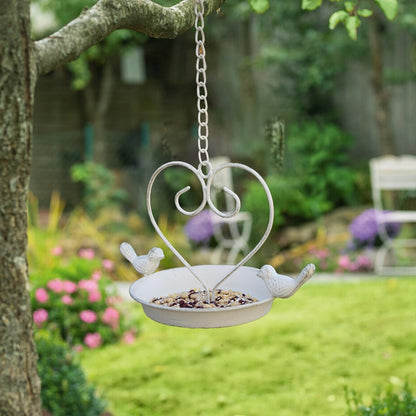 Vintage Iron Bird House Feeder