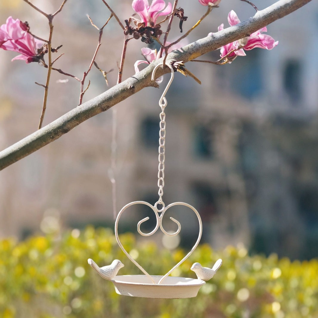 Vintage Iron Bird House Feeder