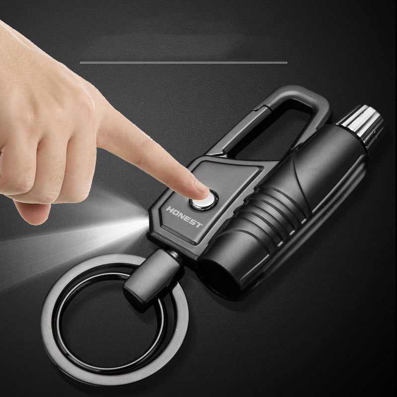 Vintage Keychain Lighter with Light