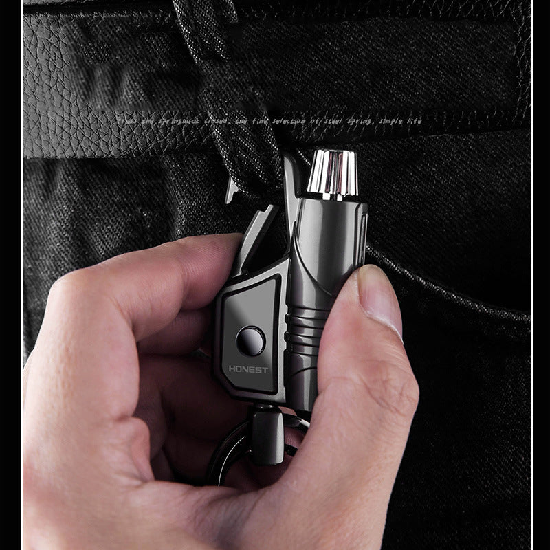 Vintage Keychain Lighter with Light