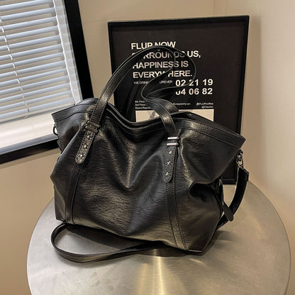 Vintage Large Capacity Women Crossbody Bag