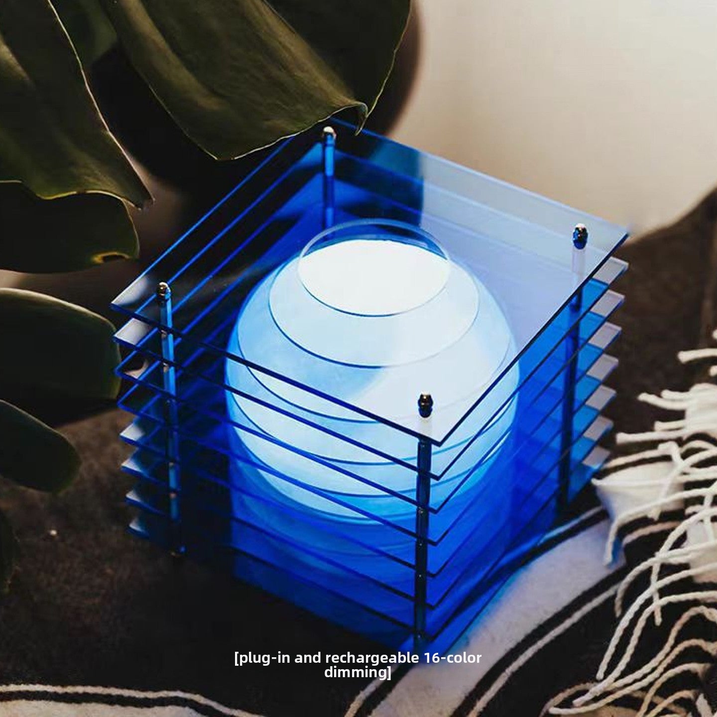 Vintage Layered Acrylic Table Lamp