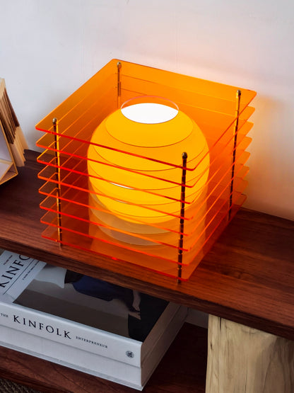 Vintage Layered Acrylic Table Lamp