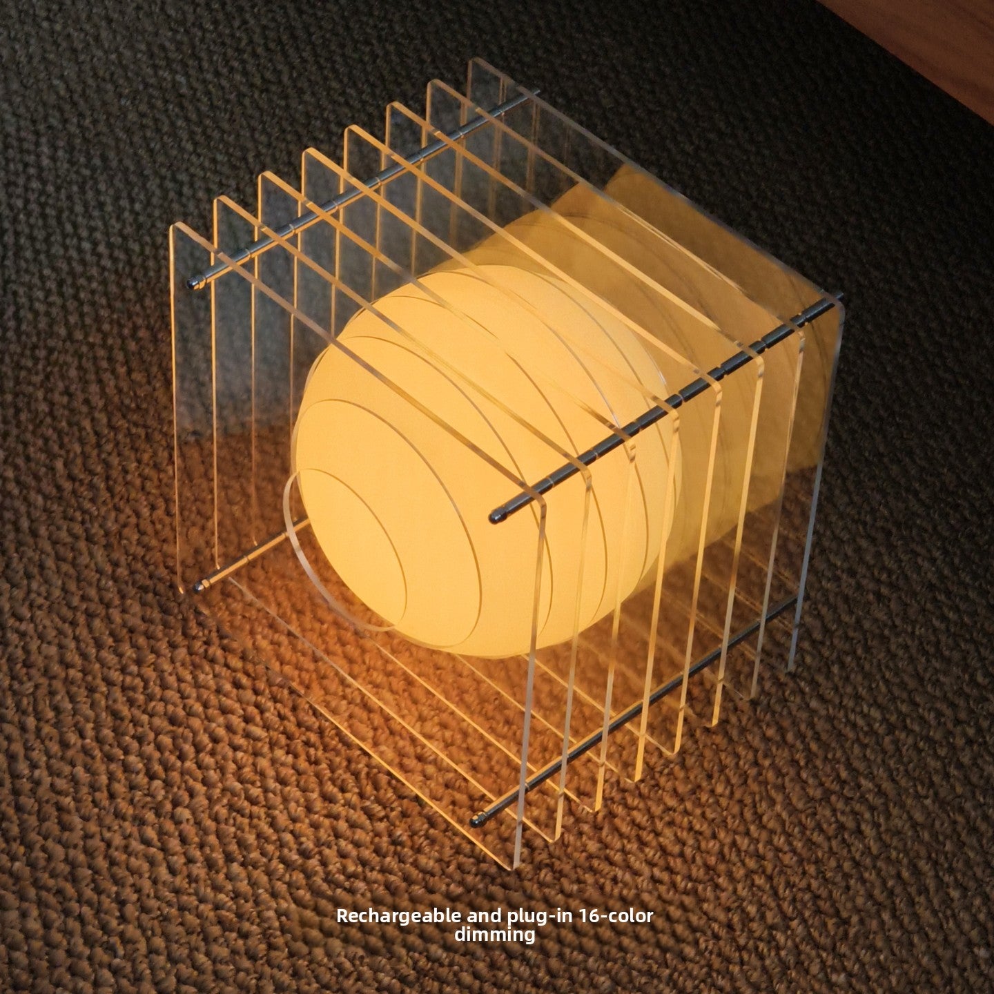 Vintage Layered Acrylic Table Lamp