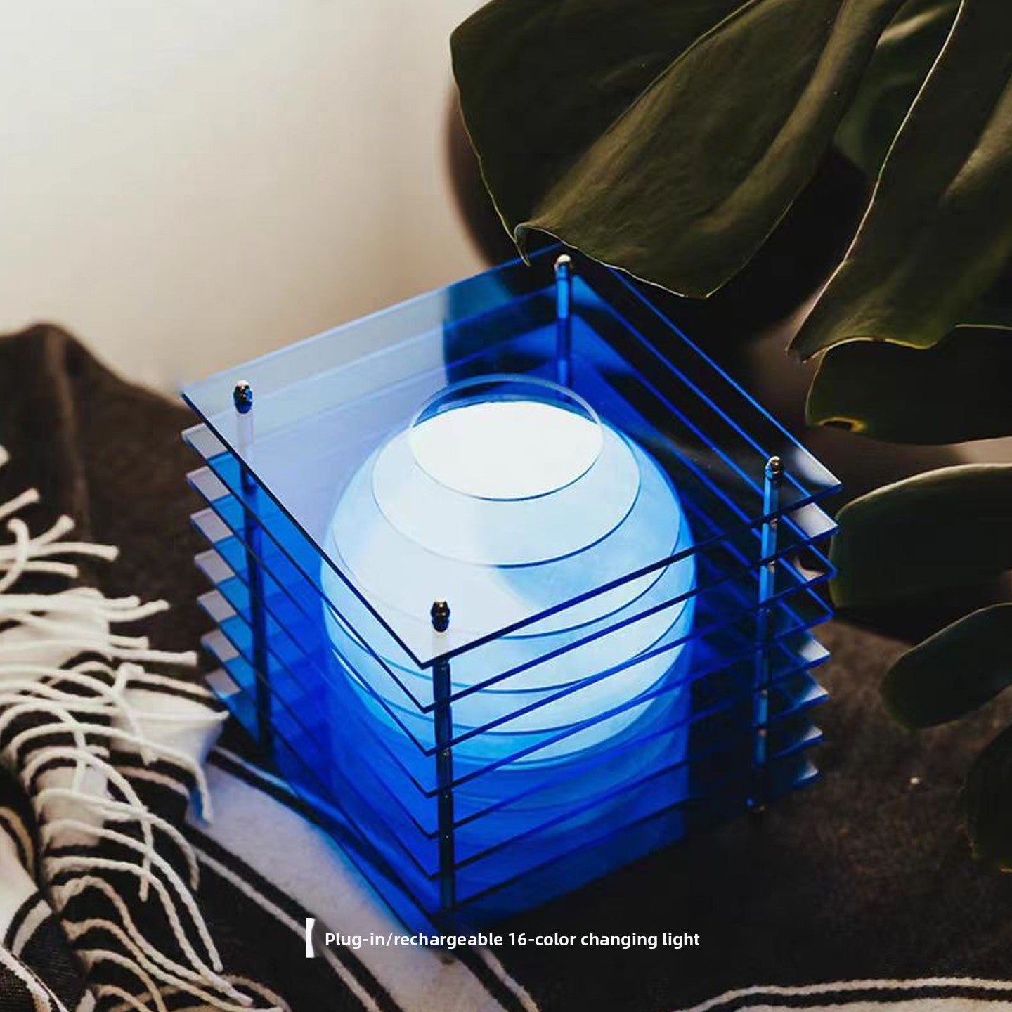 Vintage Layered Acrylic Table Lamp