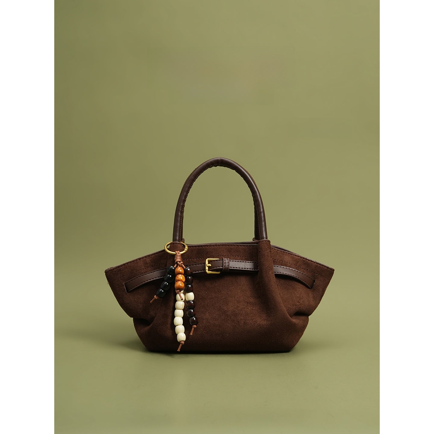 Vintage Leather Crossbody Tote Bag