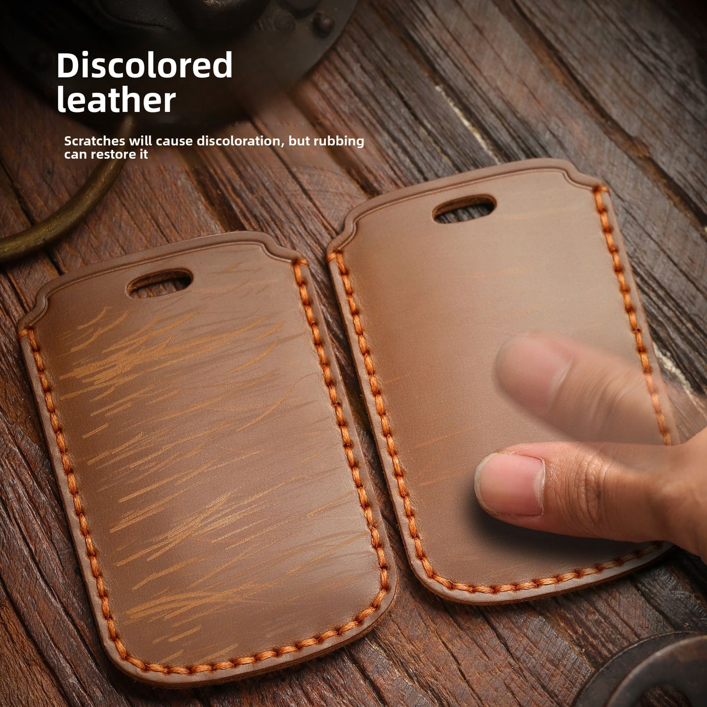 Vintage leather key case
