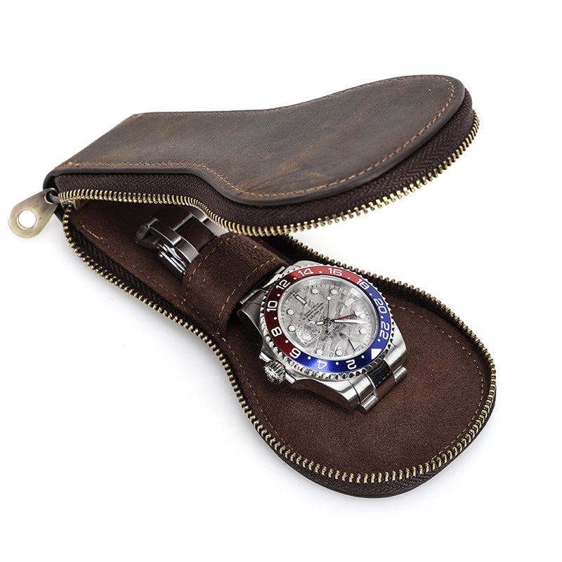 Vintage Leather Mechanical Watch Storage Box
