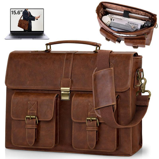 Vintage Leather Messenger Bag