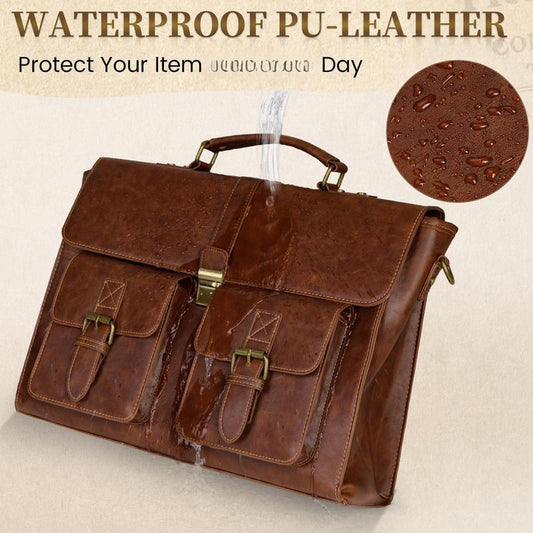 Vintage Leather Messenger Bag