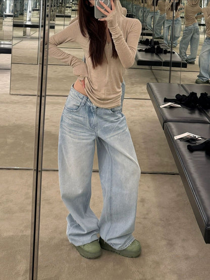 Vintage Light Blue Straight Leg Jeans