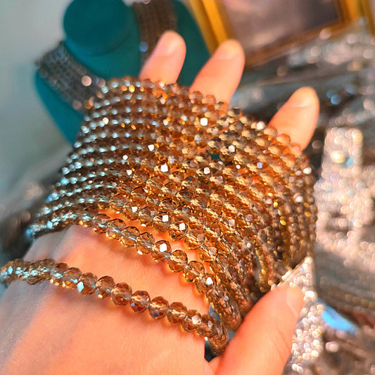 Vintage Lion Head Crystal Multi-Row Chain Necklace