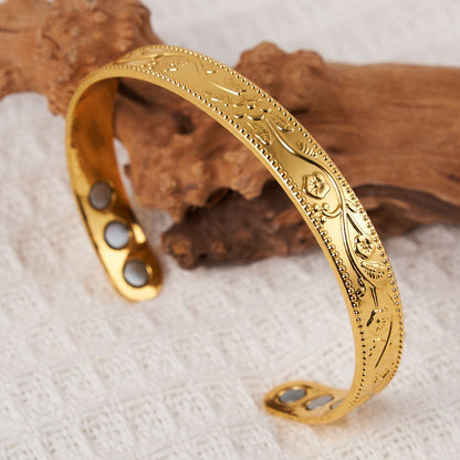 Vintage Magnetic Bracelet and Ring Set