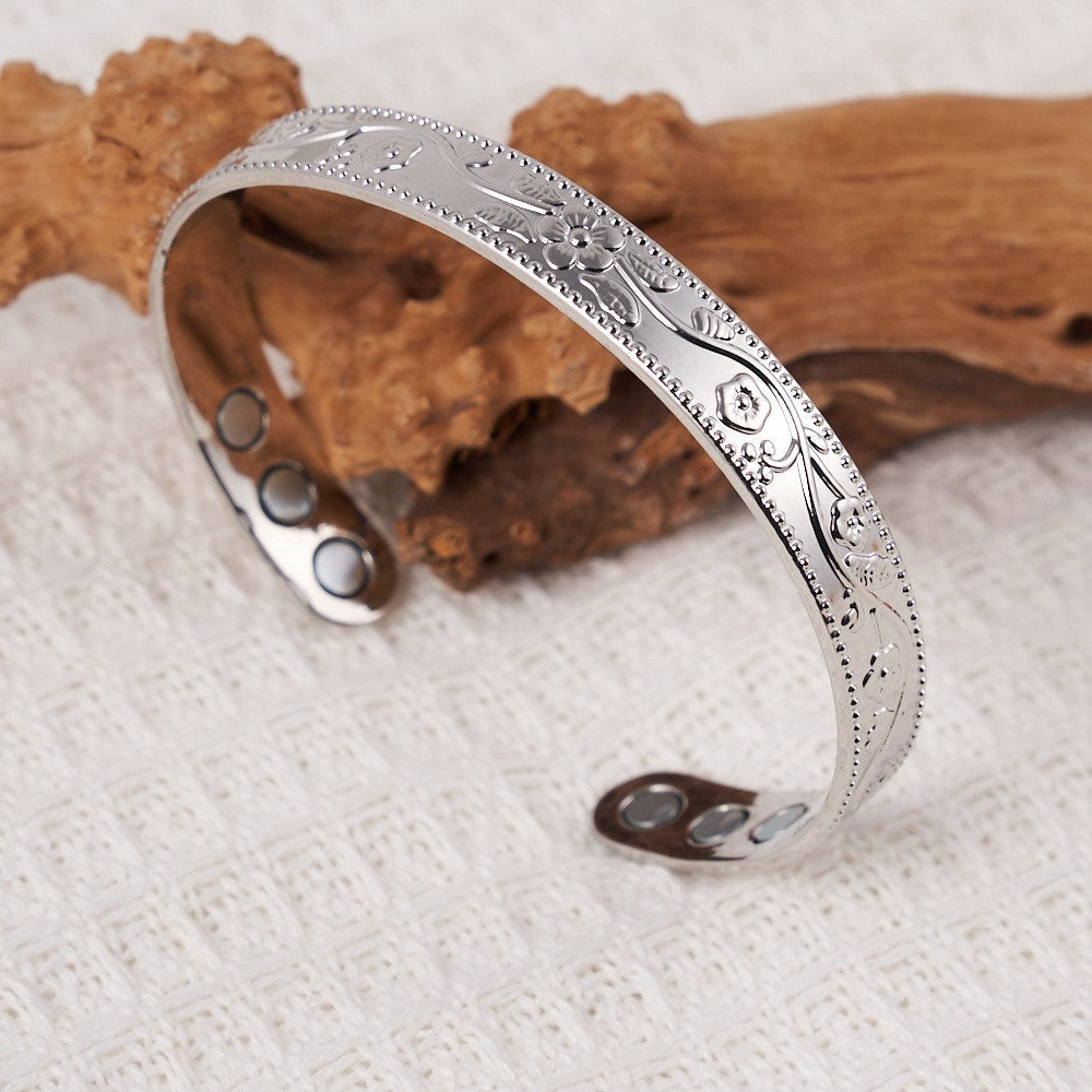 Vintage Magnetic Bracelet and Ring Set