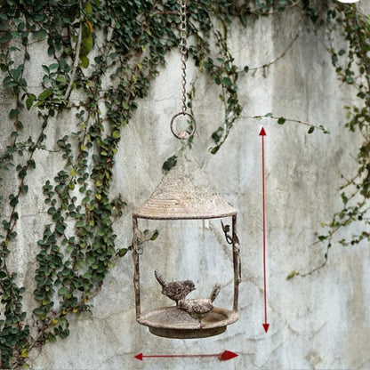 Vintage Metal Bird Feeder for Garden