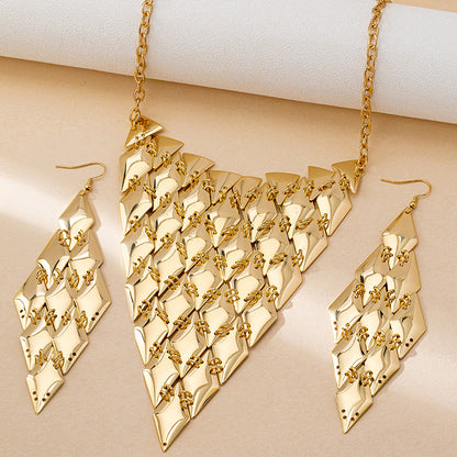 Vintage Metal Sequin Tassel Jewelry