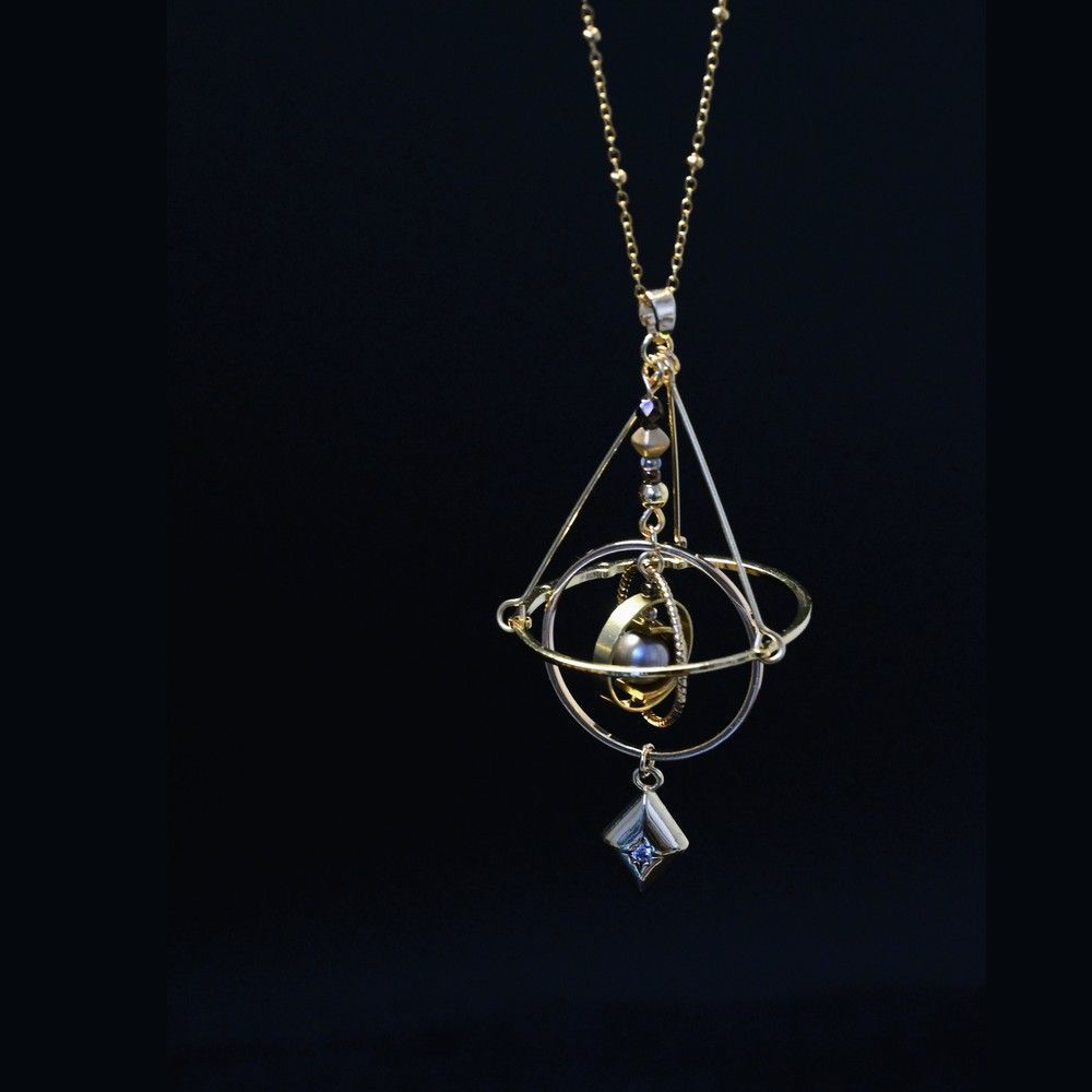 Vintage Planetary Movement Necklace