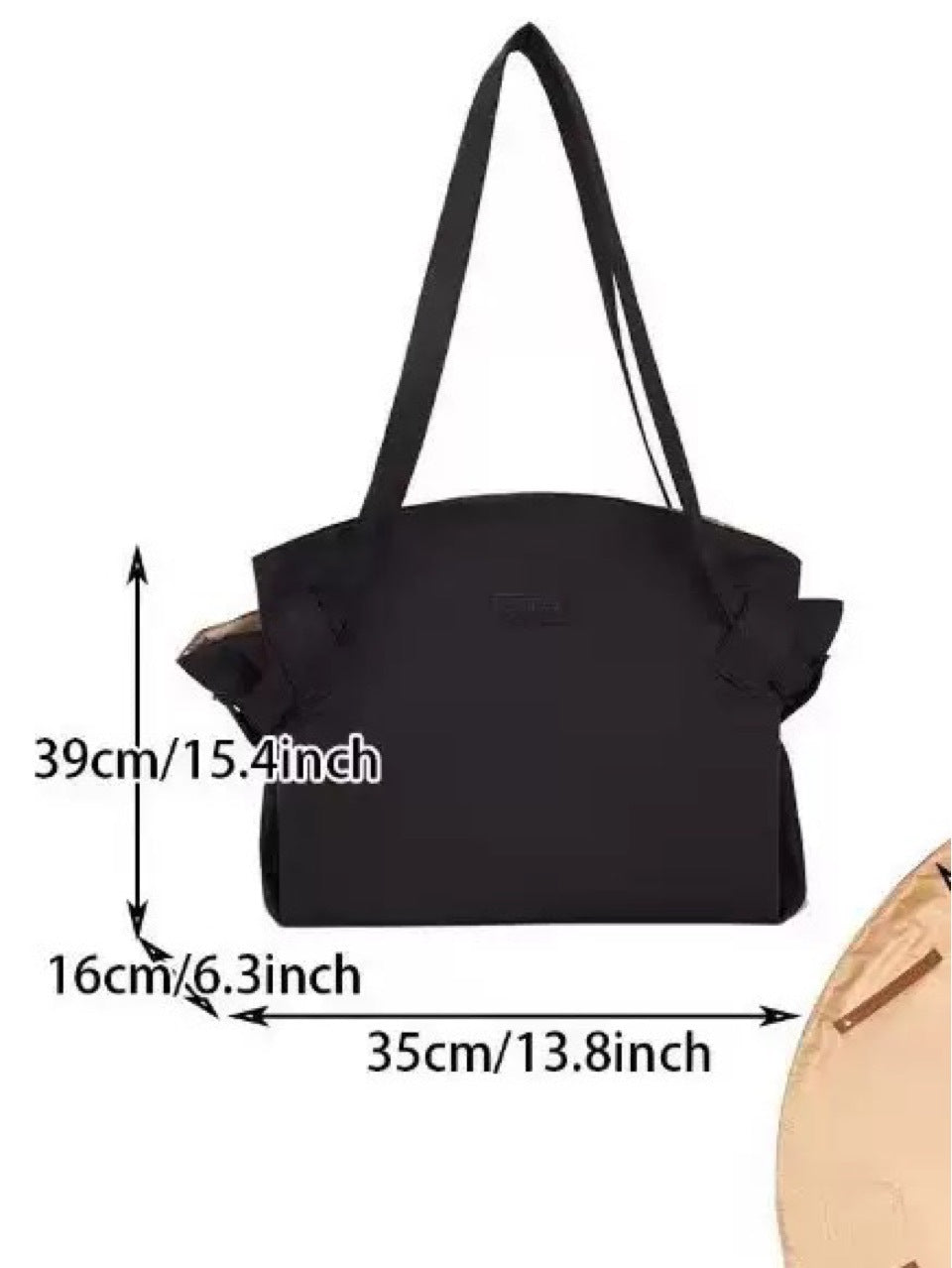 Vintage Pleated Crossbody Bag with Magnetic Closure