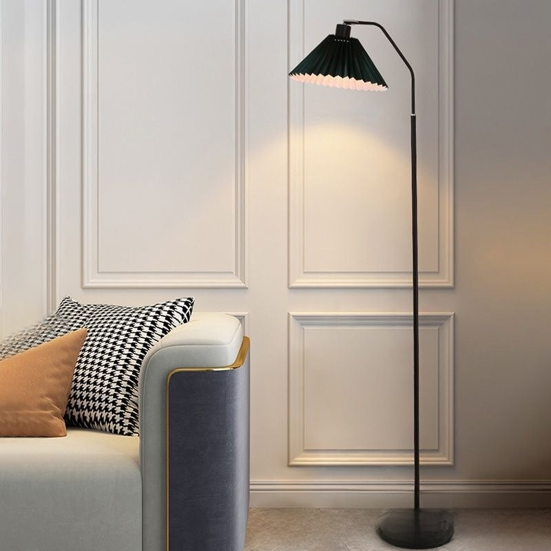 Vintage Pleated Floor Lamp Nordic Style