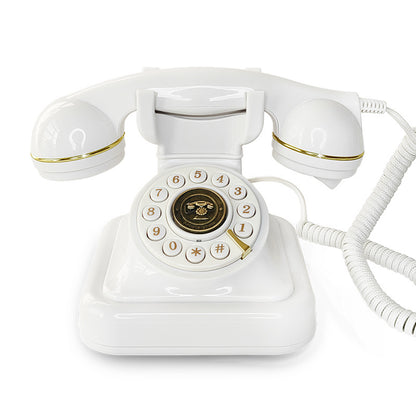 Vintage Plug-In Landline Telephone, European Style Desktop Phone