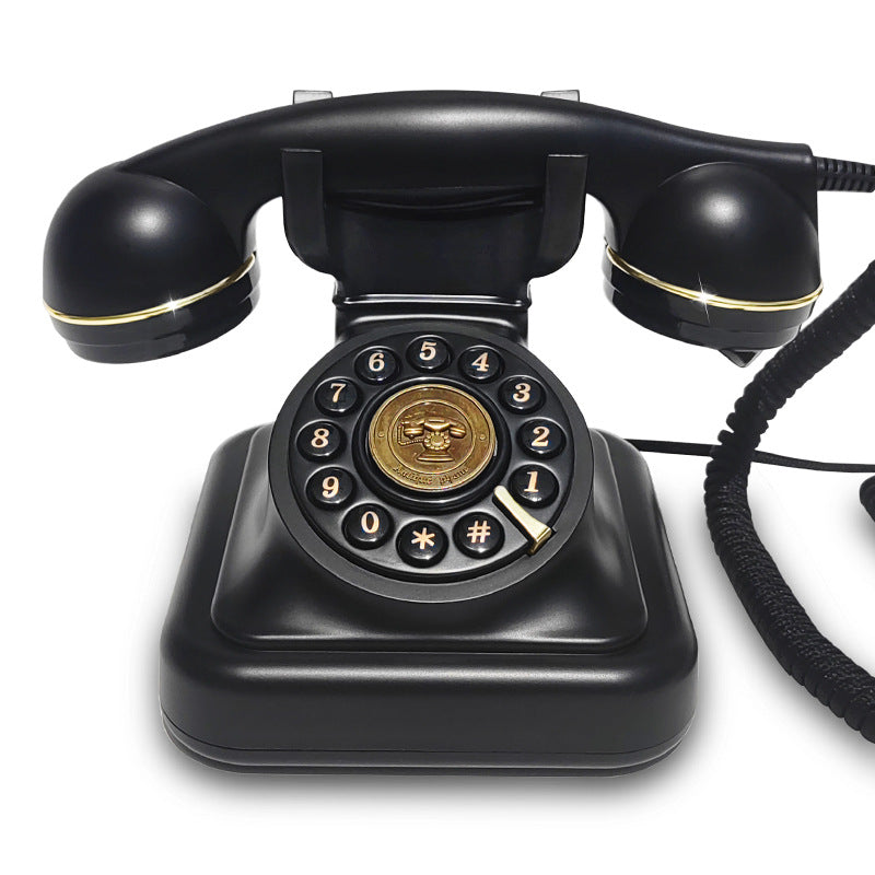 Vintage Plug-In Landline Telephone, European Style Desktop Phone