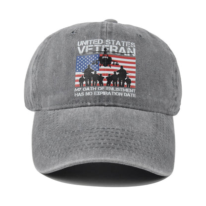 Vintage Print Cotton Baseball Cap