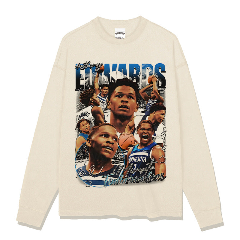Vintage Print Cotton T-shirt